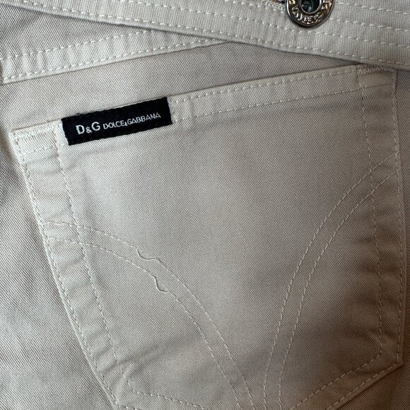 Dolce & Gabbana Jeans Light Pink Boot Cut Midrise Chino Pants Italy Size 29 Y2K - Picture 9 of 16